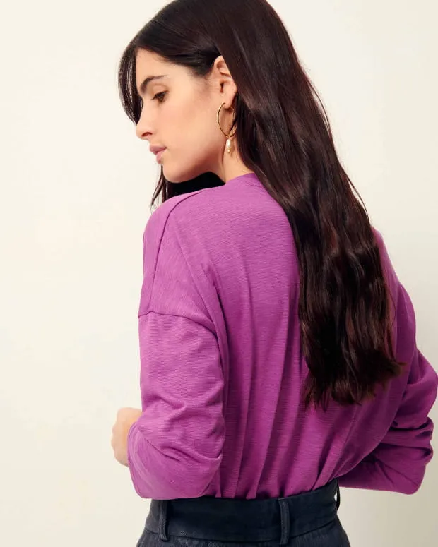 SIMEON Purple Plum | T-shirt | SESSÙN Site officiel 